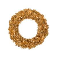 Vickerman 30" Artificial Antique Gold Wreath 70 Warm White LED Lights