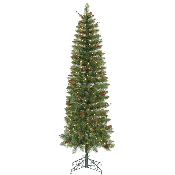7.5' x 23" Artificial Salinas Tree with 300 Warm White LED Lights