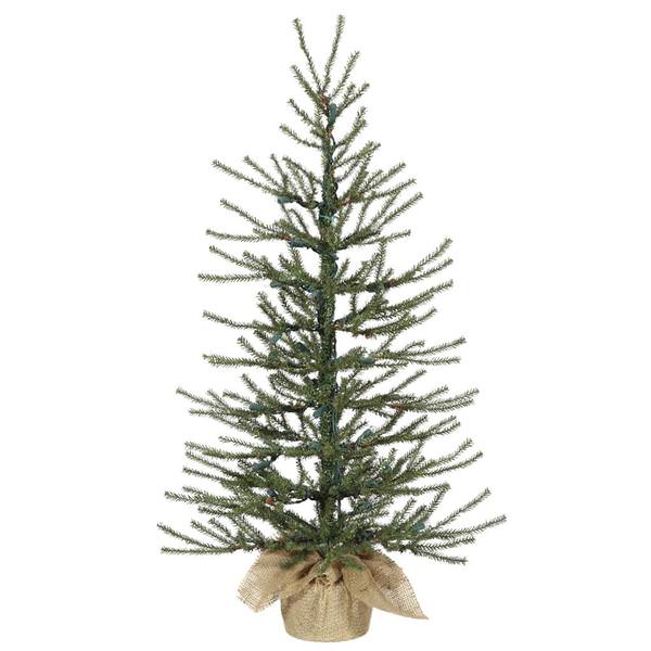 3' Artificial Angel Pine Tree w/Burlap Base