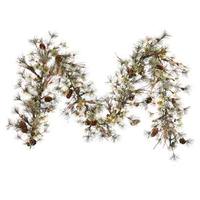 Vickerman 9' Artificial Dakota Garland with 50 Warm White LED Lights