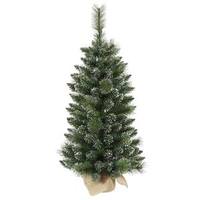 Vickerman 3' Artificial Mixed Snow Tip Pine Tree w/Burlap Base
