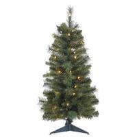 Vickerman 2' x 16" Artificial Classic Mix Pine Tree with 35 Clear Dura-lit Mini Lights