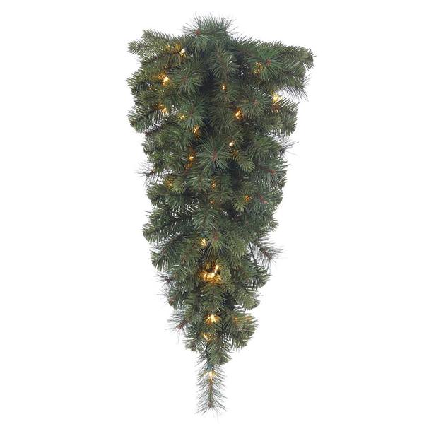2.5' Artificial Classic Mixed Pine Teardrop 35 Warm White LED Lights