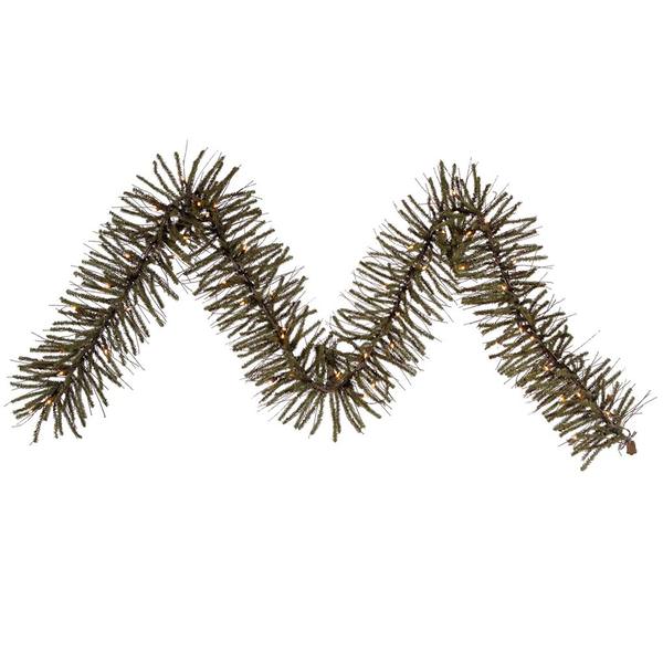 9' Artificial Vienna Twig Garland with 50 Warm White LED Lights