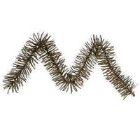 View 9' Artificial Vienna Twig Garland with 50 Warm White LED Lights