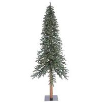 Vickerman 9' x 56" Artificial Natural Bark Alpine Tree with 500 Clear Lights