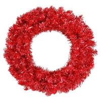 Vickerman 24" Artificial Red Wreath 50 Red LED Lights