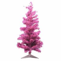 Vickerman 3' x 19" Hot Pink Tree with 50 Pink Lights