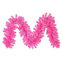 Vickerman 9' Artificial Hot Pink Garland with 70 Pink LED Lights