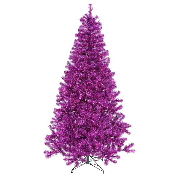 3' x 19" Purple Tree with 50 Purple Miniature Lights