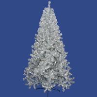 Vickerman 9' x 58" Silver Christmas Tree 700 Clear Miniature Lights