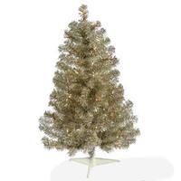 Vickerman 3' x 19" Champagne Tree with 50 Clear Lights