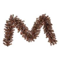 Vickerman 9' Artificial Mocha Garland with 70 Warm White LED Lights