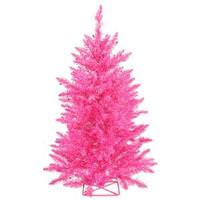 Vickerman 2' x 23" Hot Pink Tree with 35 Pink LED Lights