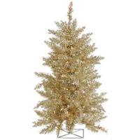Vickerman 2' x 23" Champagne Tree with 35 Clear Dura-Lit Miniature Lights