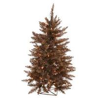 Vickerman 2' x 23" Mocha Tree with 35 Clear Dura-Lit Miniature Lights