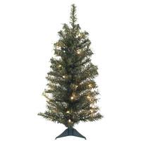 Vickerman 30" Artificial Canadian Pine 35 Clear Lights with Plastic Stand