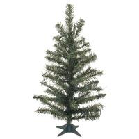 View 2' Artificial Canadian Pine Tree with Plastic Base