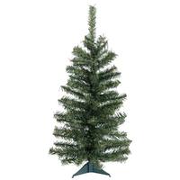 Vickerman 30" Artificial Canadian Pine Tree with Plastic Base
