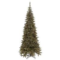 Vickerman 5.5' x 30" Tinsel Antique Champagne Fir Tree