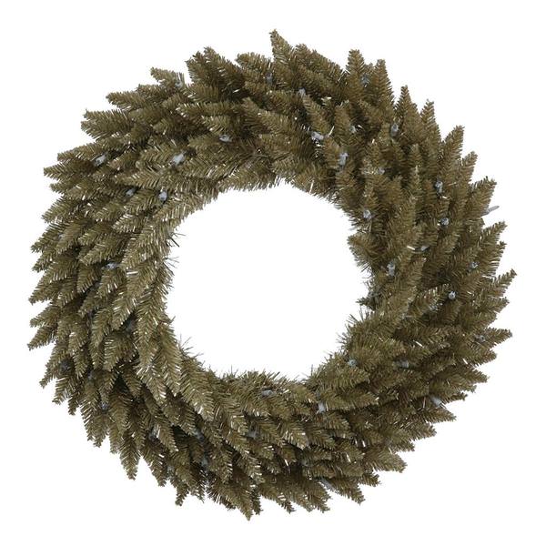 24" Artificial Antique Champagne Fir Wreath