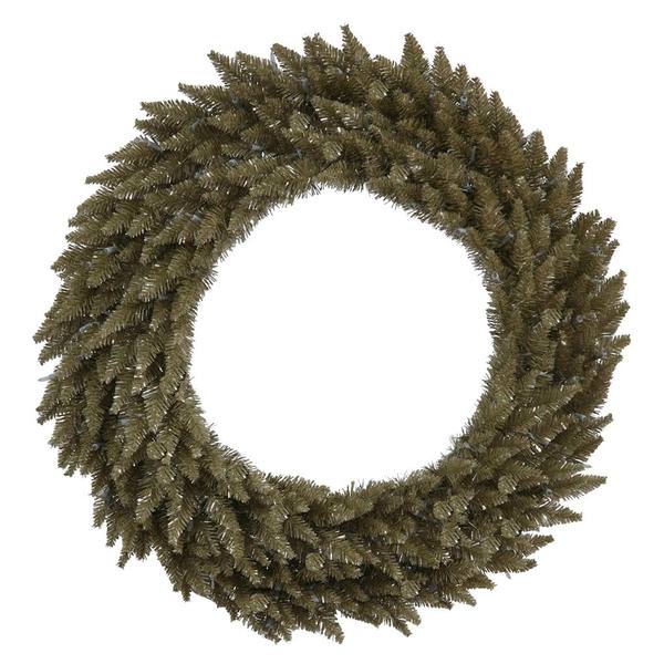 36" Artificial Antique Champagne Fir Wreath