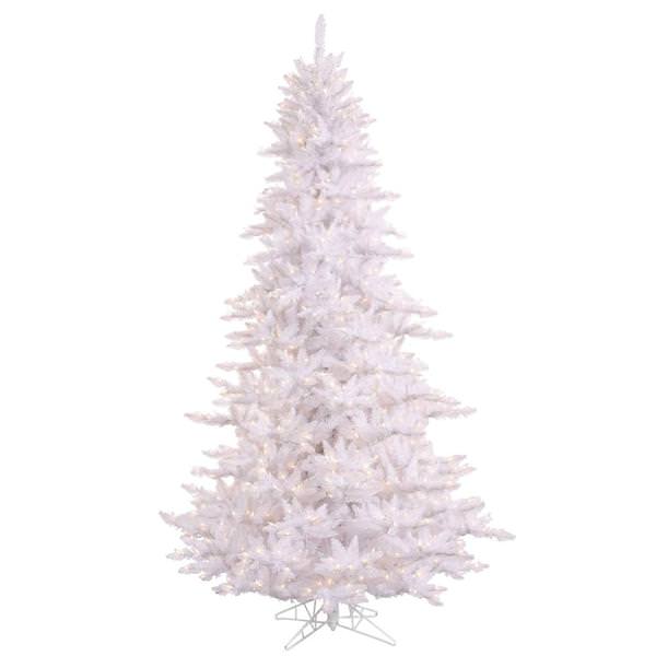10' x 68" White Fir Tree 1150 Clear Miniature Lights
