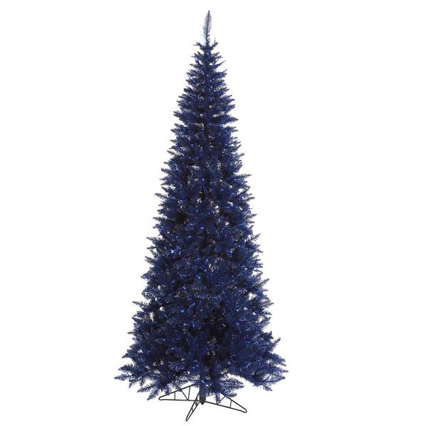 10' x 50" Navy Blue Slim Fir Tree