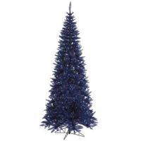 Vickerman 10' x 50" Navy Blue Slim Fir Tree with 900 Blue LED Lights