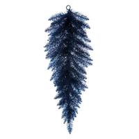 Vickerman 36" Artificial Navy Blue Fir Unlit Teardrop