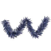 Vickerman 9' Artificial Navy Blue Fir Garland