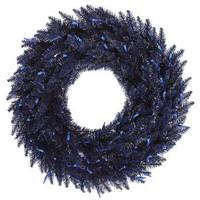 Vickerman 24" Artificial Navy Blue Fir Wreath