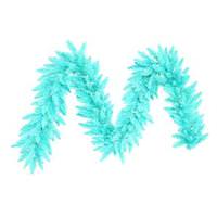 Vickerman 9' Artificial Aqua Fir Garland with 100 Aqua LED Lights