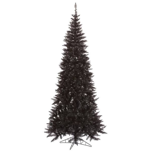 9' x 46" Black Slim Fir Tree