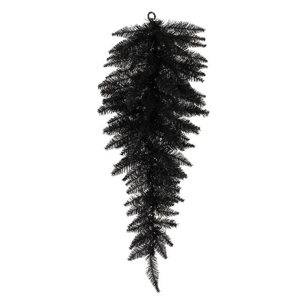36" Artificial Black Fir Teardrop