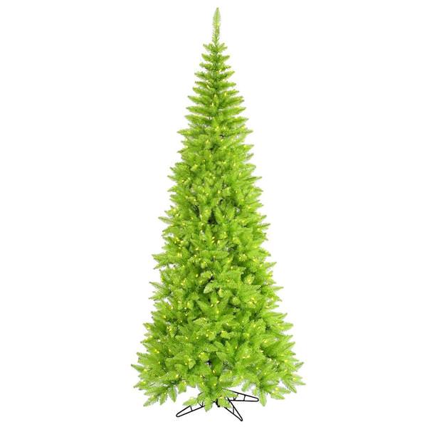 5.5' x 30" Slim Lime Tree with 300 Lime LED Lights