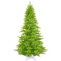 View 3' x 25" Lime Fir Tree with 100 Aqua LED Lights