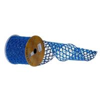 Vickerman 4"x30' Blue Glitter Sequin Net Ribbon