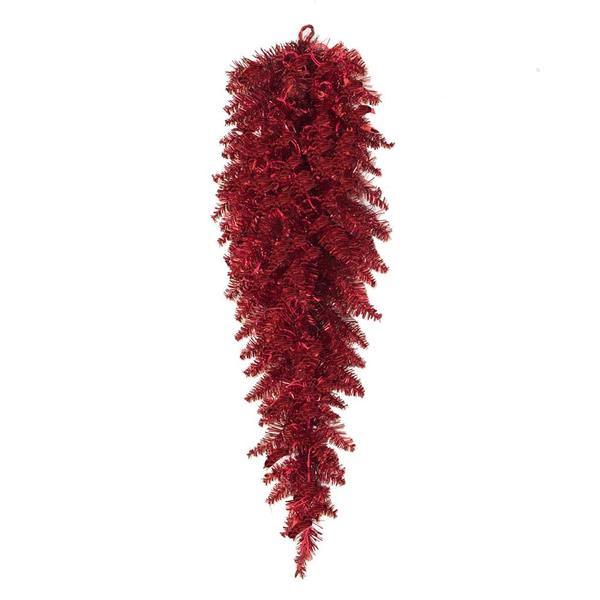 36" Artificial Purple Fir Teardrop