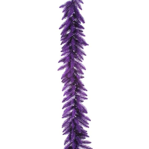 9' Artificial Purple Fir Garland