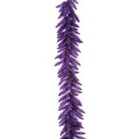 Vickerman 9' Artificial Purple Garland with 100 Purple LED Lights