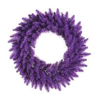 View 24" Artificial Purple Fir Wreath