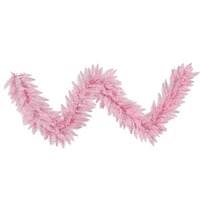 Vickerman 9' Artificial Pink Fir Garland with 100 Pink LED Lights