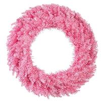 View 24" Artificial Pink Fir Wreath