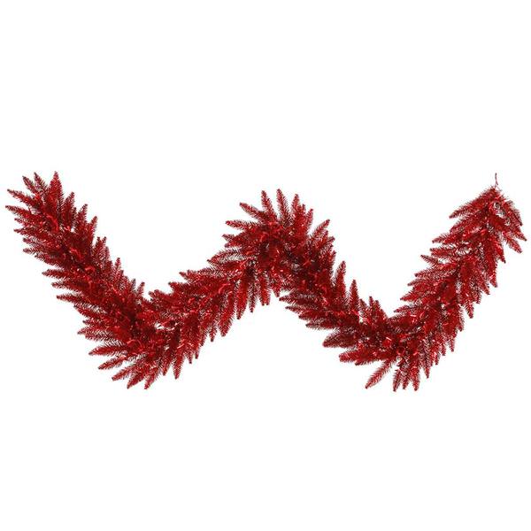 9' Artificial Red Fir Garland