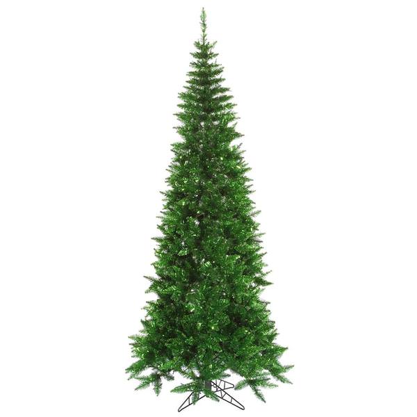 6.5' x 34" Tinsel Green Slim Fir Tree
