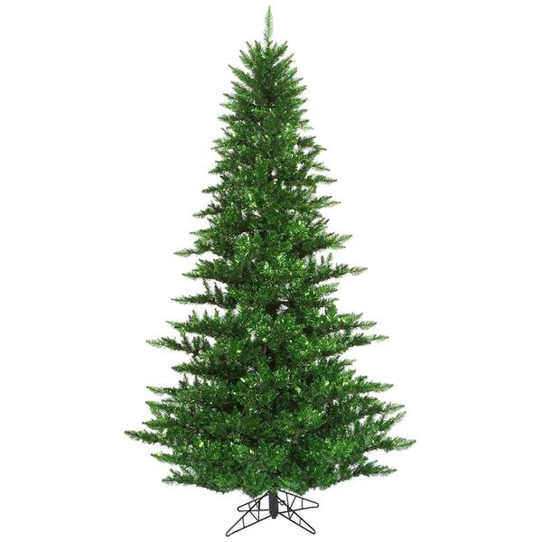 3' x 25" Tinsel Green Fir Tree