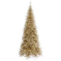 Vickerman 6.5' x 34" Tinsel Champagne Fir Tree