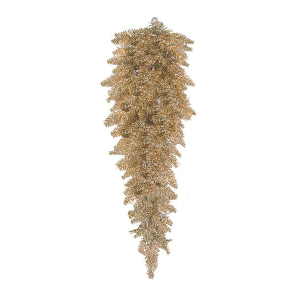 36" Artificial Champagne Fir Teardrop