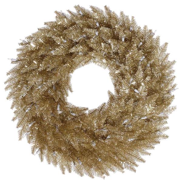 30" Artificial Champagne Fir Wreath